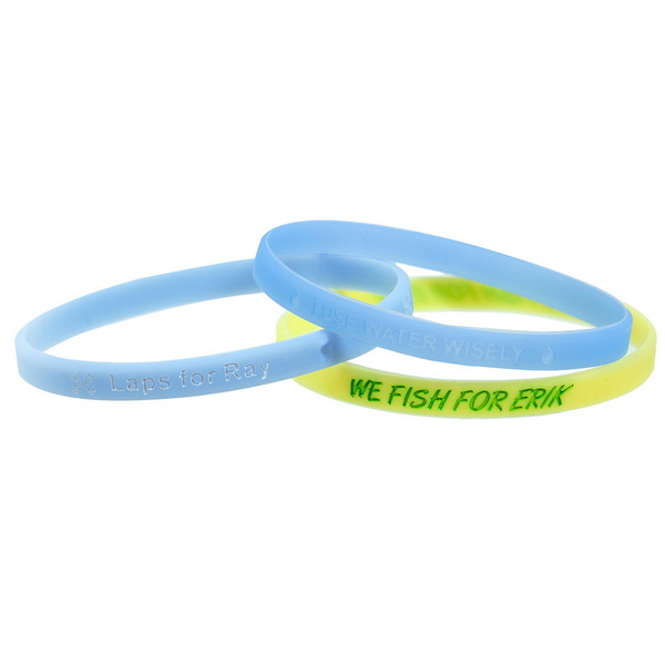 JPS14001GD 1/4" Glow In The Dark Silicone Band ...